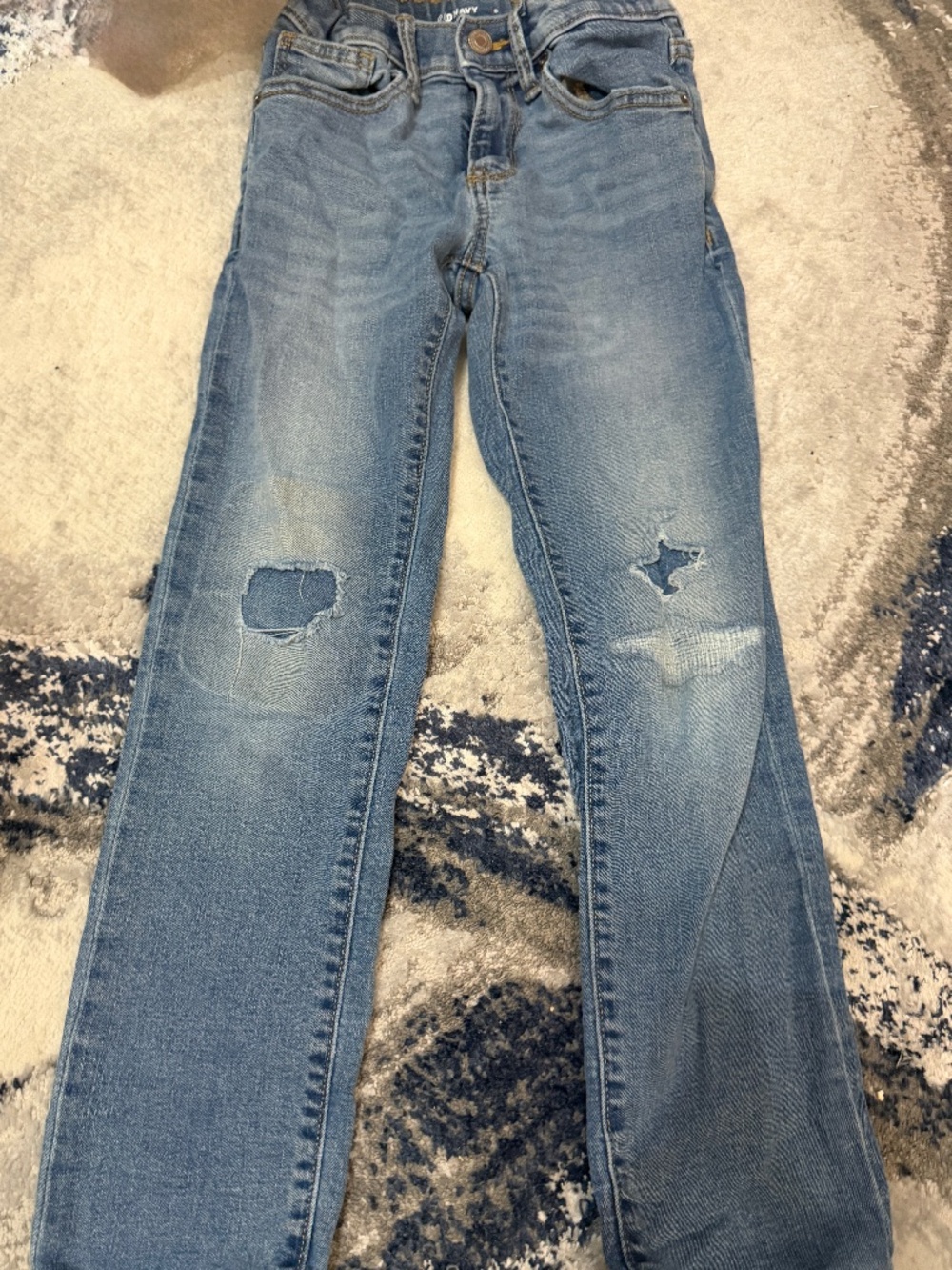 Old Navy Boys Size 8 Karate Slim 360 Stretch Distressed Jeans